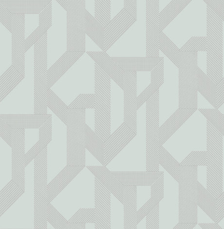 Franz Light Blue Geometric Wallpaper by A-Street Prints - 4198-27801