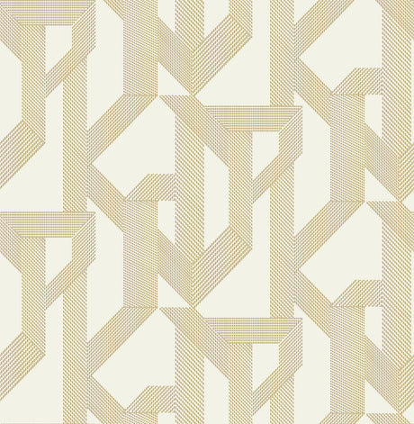 Franz Gold Geometric Metallic Non Woven Wallpaper by A-Street Prints - 4198-27803