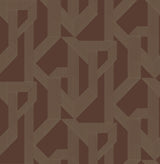 Franz Maroon Geometric Wallpaper by A-Street Prints - Moderne Deco Collection 4198-27804