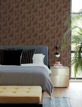 Franz Maroon by A-Street Prints Moderne Deco Metallic Abstract Geometric Non Woven Wallpaper - 4198-27804