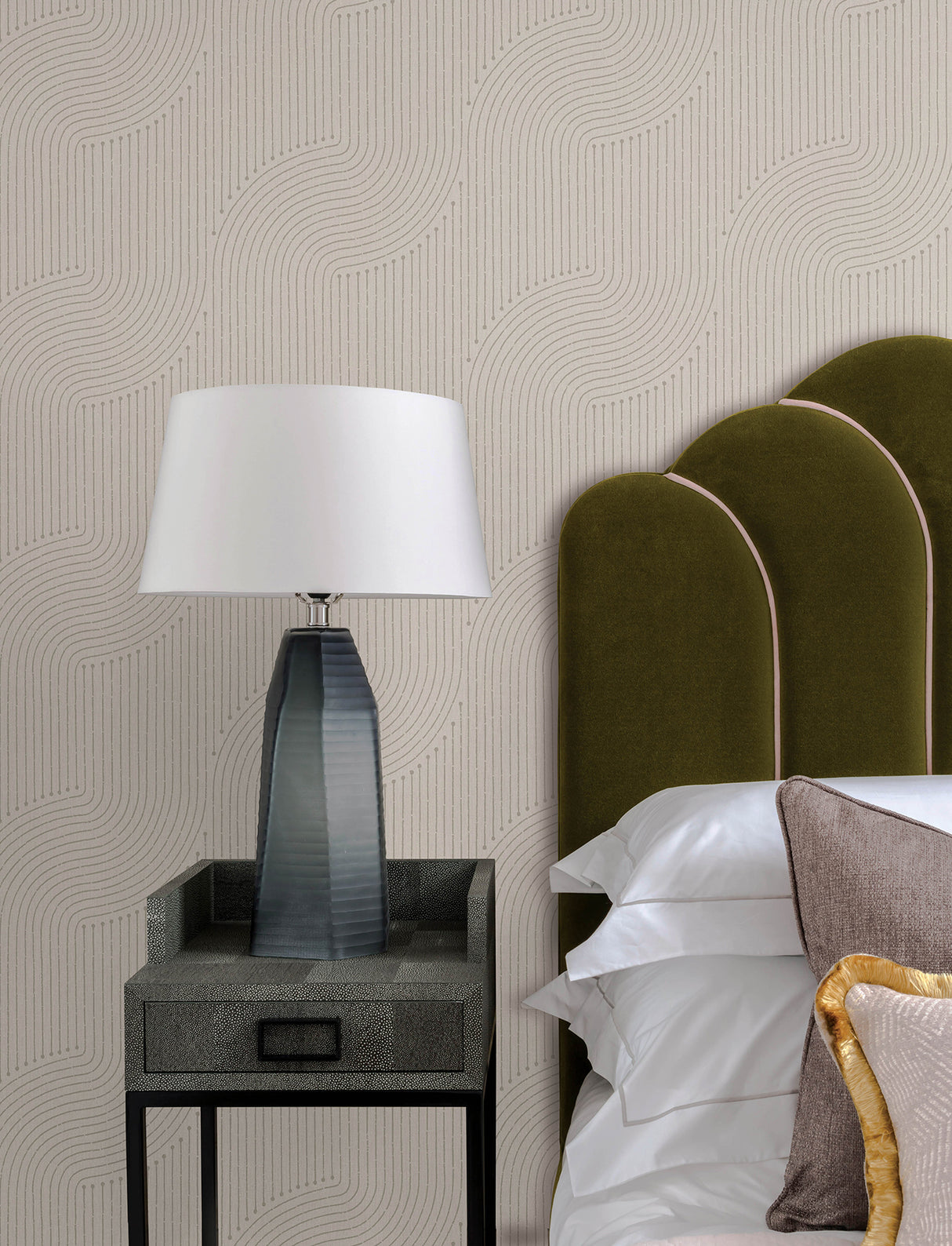 Braddock Dove Rhythmic Flow by A-Street Prints Modern Geometric Wallpaper - A-Street Prints 4198-27805