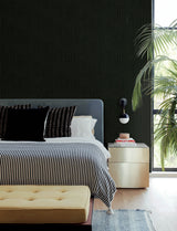 Braddock Black by A-Street Prints Rhythmic Flow Geometric Abstract Modern Metallic Non Woven Unpasted Wallpaper Moderne Deco - 4198-27808