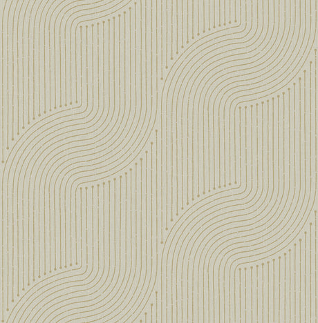 Braddock Gold Rhythmic Flow Wallpaper by A-Street Prints - 4198-27809