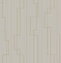 Anson Taupe Deco Detailing Wallpaper by A-Street Prints - 4198-27812