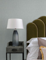 Collis Sky Blue Squiggle Stripe Raised Ink Washable Non Woven Wallpaper by A-Street Prints, 20.5 in Wide x 33 ft Long, Moderne Deco - 4198-27817