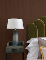 Declan Maroon Textured Arches Wallpaper by A-Street Prints Glam Geometric Metallic Non Woven Wallpaper Moderne Deco Collection - 4198-27825
