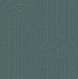 Declan Turquoise Textured Arches Wallpaper by A-Street Prints - 4198-27828