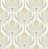 Ferrenby Metallic Floral Fan Wallpaper by A-Street Prints - 4198-27832