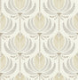 Ferrenby Metallic Floral Fan Wallpaper by A-Street Prints - 4198-27832