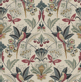Bernadette Merlot Garden Wilderness Wallpaper by A-Street Prints 4198-27836