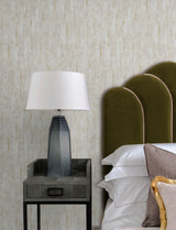 Minna Dove Distressed Fabric Textured Non Woven Wallpaper with Metallic Gold Accents Moderne Deco by A-Street Prints - 4198-27839