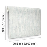 Minna Sky Blue Textured Wallpaper by A-Street Prints - Moderne Deco Metallic Distressed Non Woven Unpasted Washable Strippable Roll - 4198-27841