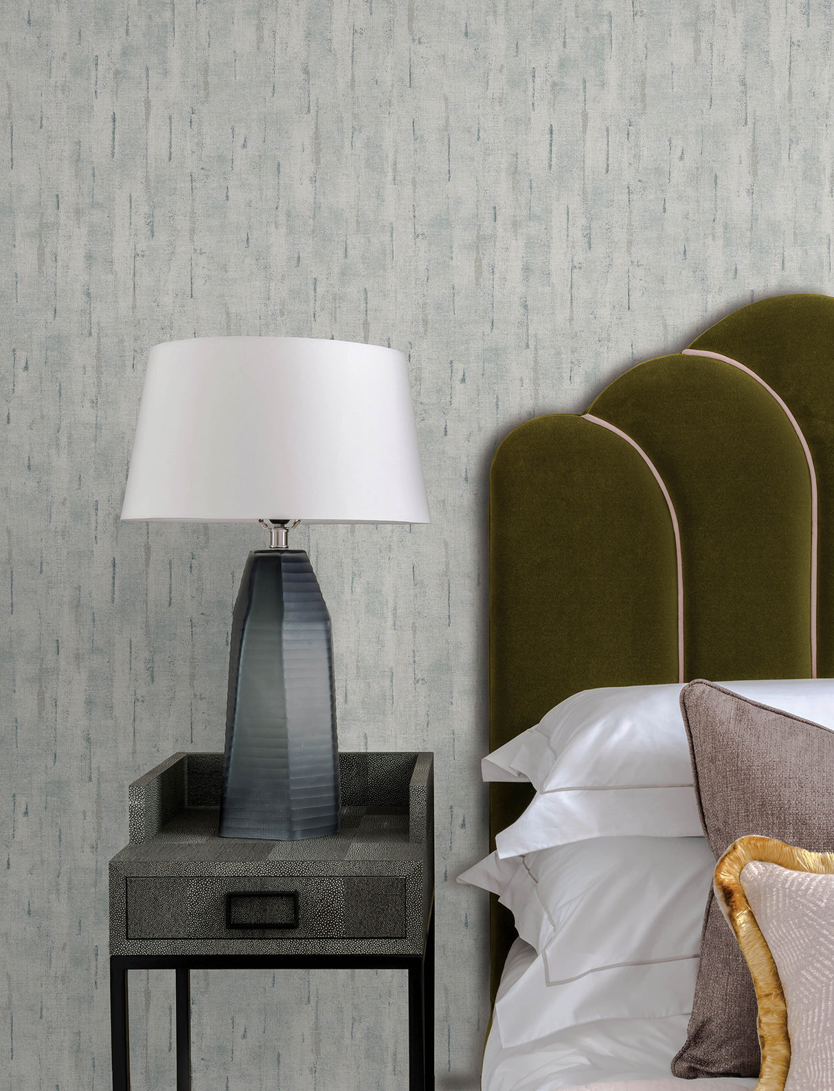 Minna Sky Blue Textured Wallpaper by A-Street Prints - Moderne Deco Metallic Distressed Non Woven Unpasted Washable Strippable Roll - 4198-27841