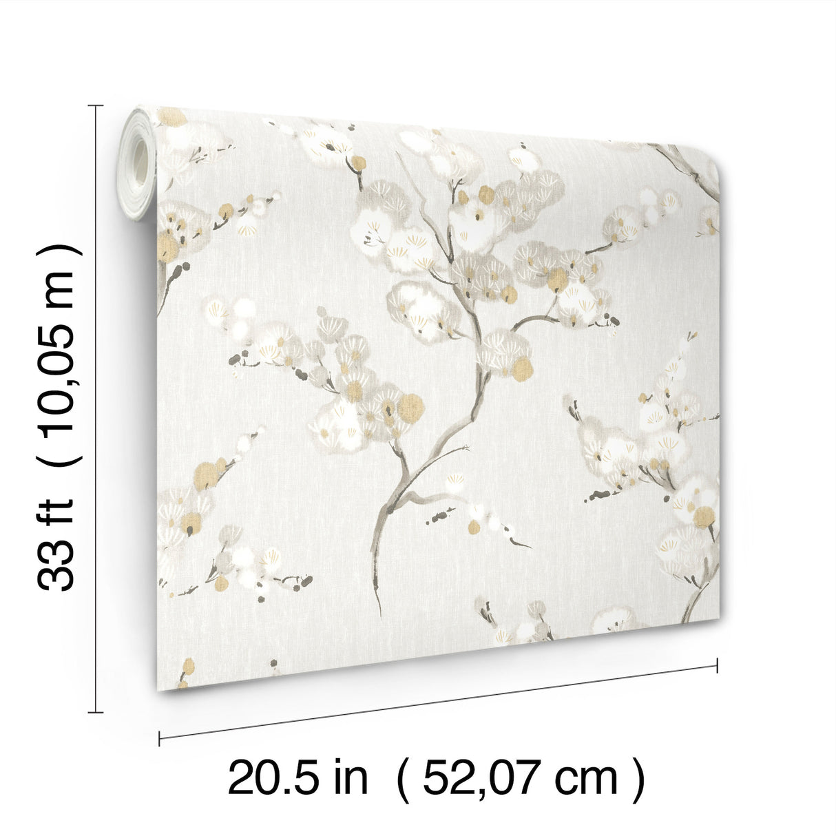 Bliss Honey Blossom Wallpaper by A-Street Prints Botanical Floral Branch Non Woven - 4198-27843