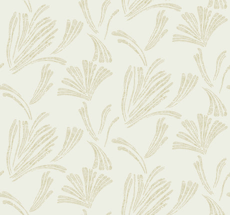 Ermine Gold Abstract Metallic Fan Motif Wallpaper by A-Street Prints - 4198-83470