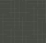 Wylie Moss Dotted Gridlines Wallpaper by A-Street Prints - Modern Abstract Geometric Green Non Woven Sidewall 4198-83477