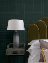 Wylie Teal Dotted Gridlines by A-Street Prints Moderne Deco Modern Abstract Non-Woven Unpasted Washable Strippable Wallpaper - 4198-83478