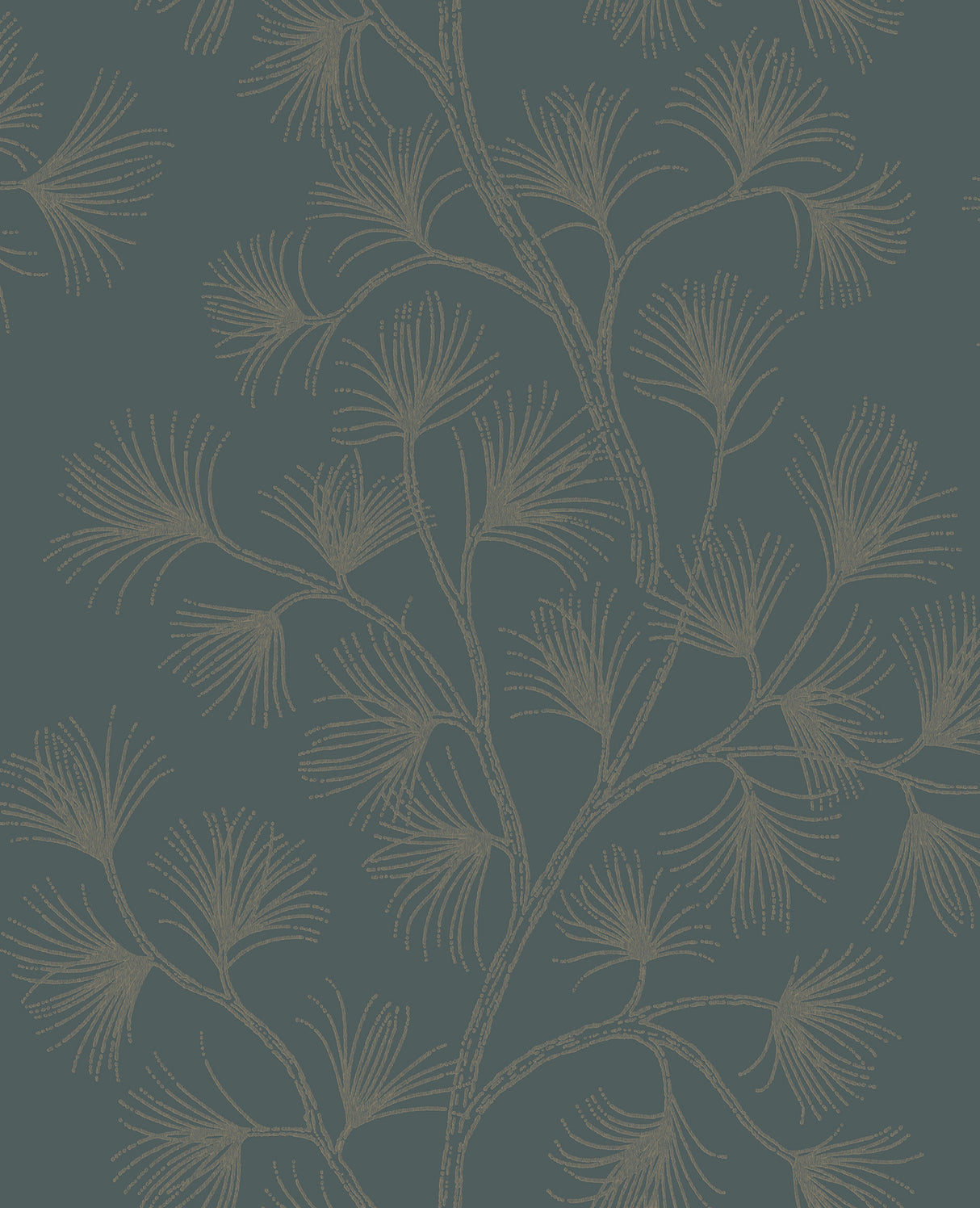 Kismine Slate Botanical Trail Wallpaper by A-Street Prints - 4198-83479