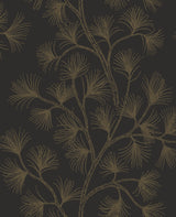 Kismine Black Botanical Trail Wallpaper by A-Street Prints - 4198-83481