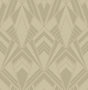 Allenby Khaki Flocked Geometric Wallpaper by A-Street Prints - 4198-87400