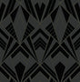 Allenby Black Flocked Wallpaper by A-Street Prints - 4198-87401