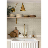 Nabi Neutral Geometric Wallpaper by Chesapeake Textured Geometric Sidewall- Brewster Home Fashions 4148-27465