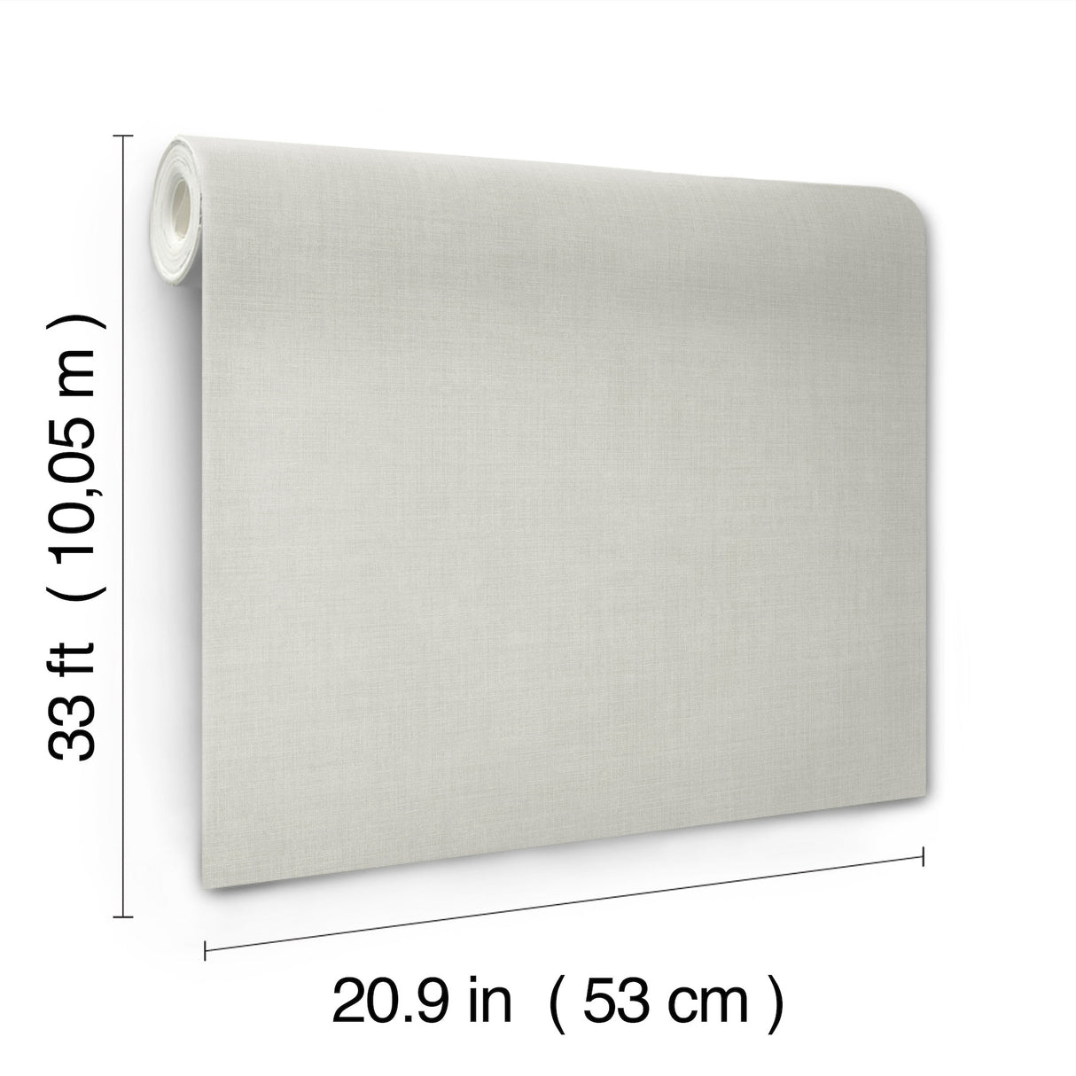 Midolin Sterling by A-Street Prints Light Grey Fine Linen Textured Non Woven Wallpaper Savanna Collection - 4201-16020
