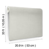 Midolin Sterling by A-Street Prints Light Grey Fine Linen Textured Non Woven Wallpaper Savanna Collection - 4201-16020