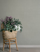 Midolin Sterling by A-Street Prints Light Grey Fine Linen Textured Non Woven Wallpaper Savanna Collection - 4201-16020