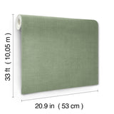 Midolin Moss by A-Street Prints Subtle Linen Weave Texture Transitional Non Woven Washable Wallpaper from the Savanna Collection - 4201-16026
