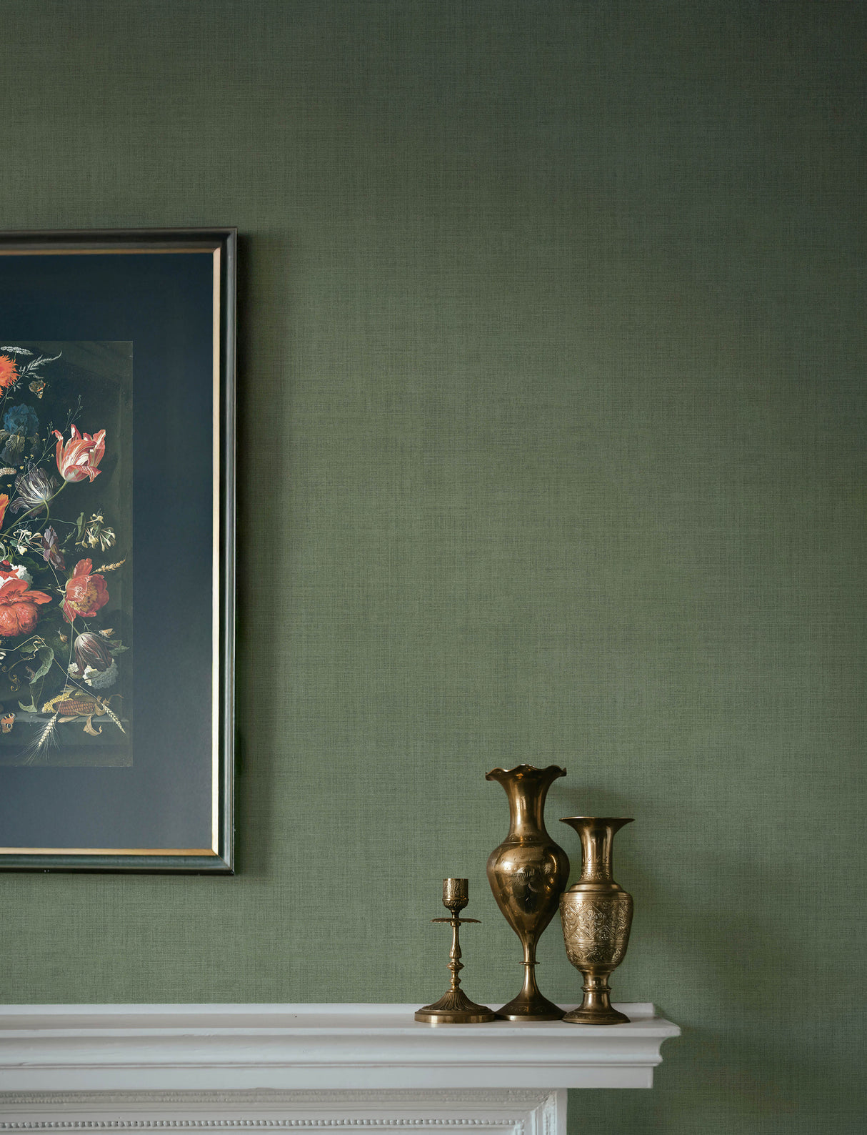 Midolin Moss by A-Street Prints Subtle Linen Weave Texture Transitional Non Woven Washable Wallpaper from the Savanna Collection - 4201-16026