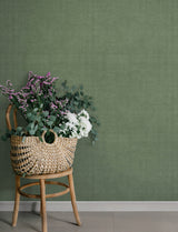 Midolin Moss by A-Street Prints Subtle Linen Weave Texture Transitional Non Woven Washable Wallpaper from the Savanna Collection - 4201-16026