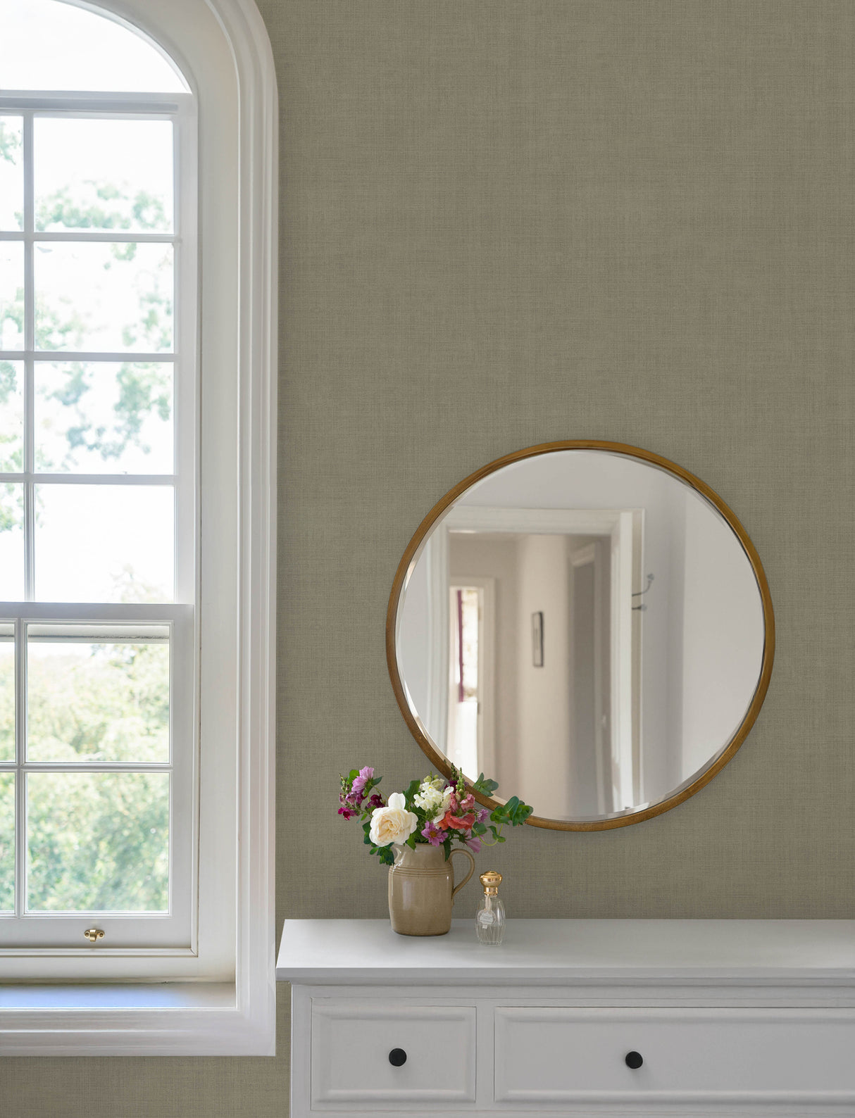 Midolin Stone Texture Raised Ink Unpasted Non Woven Transitional Wallpaper in Stone Grey by A-Street Prints Savanna Collection - 4201-16045