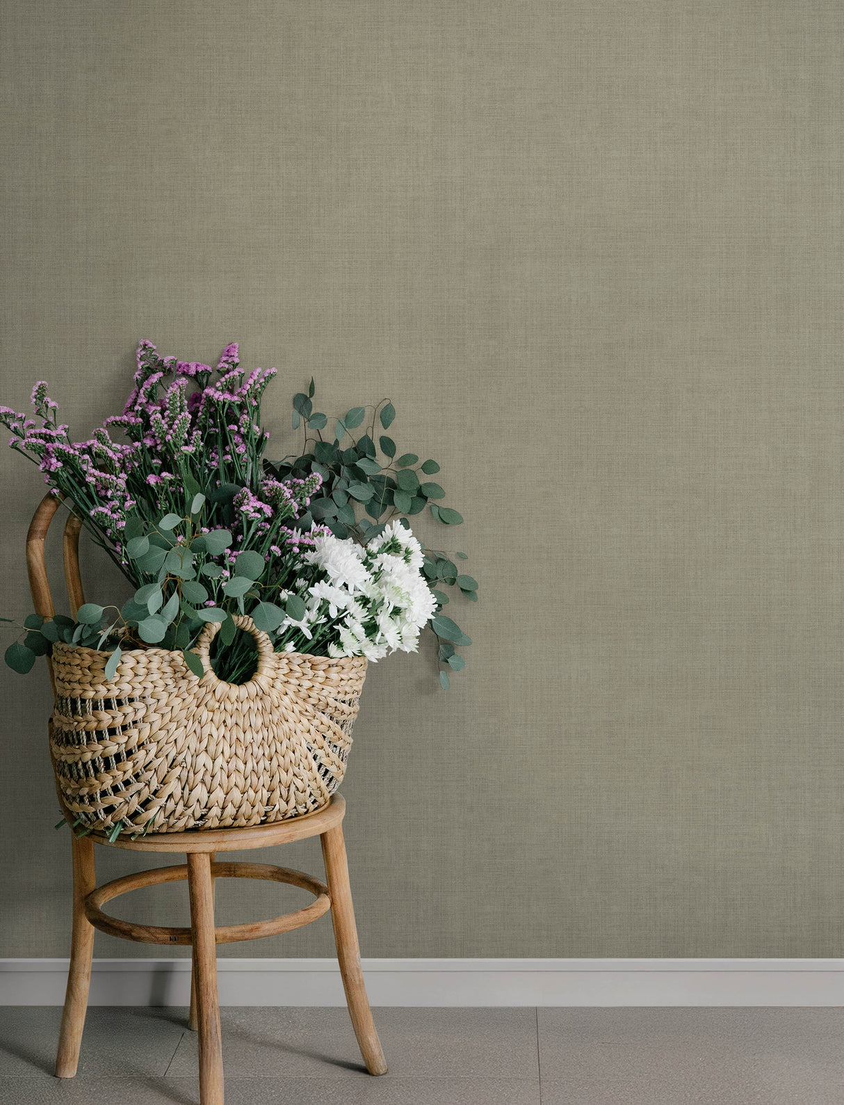 Midolin Stone Texture Raised Ink Unpasted Non Woven Transitional Wallpaper in Stone Grey by A-Street Prints Savanna Collection - 4201-16045