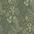 Ängslycka Dark Green Forest Botanicals Wallpaper by A-Street Prints - 4201-20103