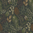 Ängslycka Black Forest Botanicals Wallpaper in Black by A-Street Prints - 4201-20104