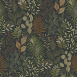 Ängslycka Black Forest Botanicals Wallpaper in Black by A-Street Prints - 4201-20104