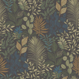 Ängslycka Charcoal Forest Botanicals Wallpaper by A-Street Prints - 4201-20105