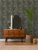 Ängslycka Charcoal by A-Street Prints Modern Botanical Forest Greenery Unpasted Non Woven Wallpaper Roll Savanna Collection - 4201-20105