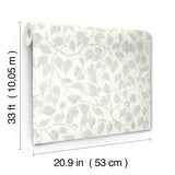 Hangbjork Dove by A-Street Prints Scandinavian Botanical Vine Wallpaper - A-Street Prints 4201-20106