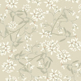 Paradis Beige Bouquet Toss Wallpaper by A-Street Prints - 4201-20112