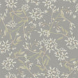 Paradis Slate Bouquet Toss Wallpaper by A-Street Prints - Farmhouse Botanical Floral Pattern on Grey Non Woven Background