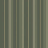 Herrgård Evergreen Stripe Wallpaper in Dark Green and Butter Yellow by A-Street Prints - 4201-20121