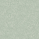 Kristina Teal Botanical Wallpaper by A-Street Prints - pale aqua floral and fern silhouettes on a muted teal non woven background, SKU 4201-20128