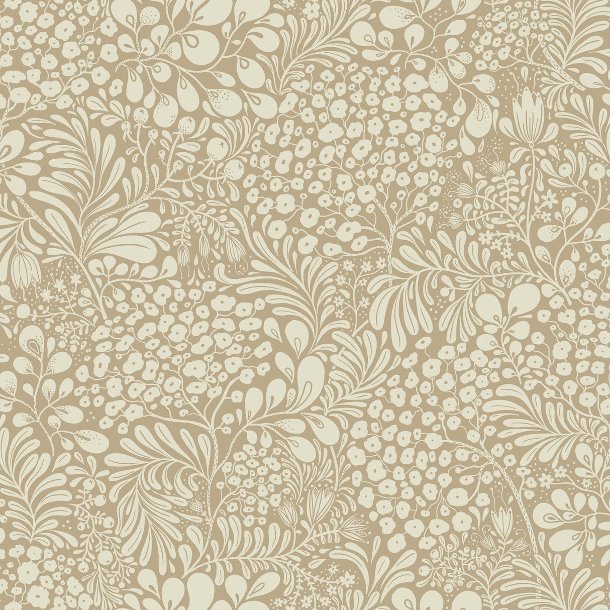 Siv Chestnut Botanical Wallpaper by A-Street Prints - 4201-48002