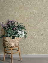Siv Chestnut by A-Street Prints Scandinavian Botanical Non Woven Unpasted Wallpaper, 20.9 in x 33 ft, Covers 57.5 sq ft - 4201-48002
