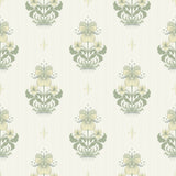 Gullvie White Pansies Wallpaper by A-Street Prints - 4201-48005