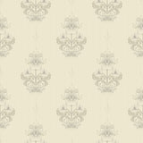 Gullvie Cream Pansies Wallpaper by A-Street Prints - 4201-48006