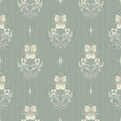 Gullvie Seafoam Pansies Wallpaper by A-Street Prints - 4201-48007