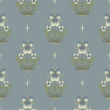 Gullvie Light Blue Pansies Wallpaper by A-Street Prints - 4201-48008